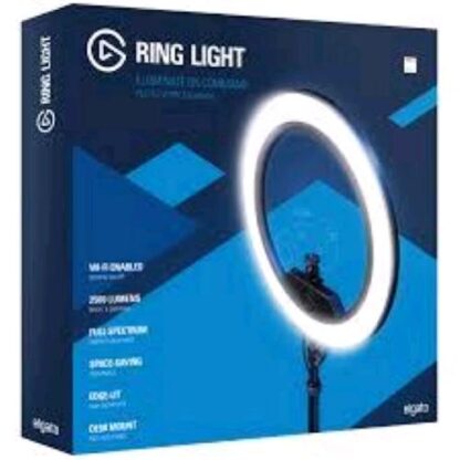 ELGATO RING LIGHT LUCE AD ANELLO CON BORDO ILLUMINATO CONTROLLO TRAMITE APP NERO