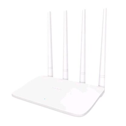 TENDA F6 ROUTER WIRELESS FAST ETHERNET WAN 3P LAN 10/100M 4 ANTENNE FISSE 5DBI BANDA SINGOLA 2.4 GHZ BIANCO