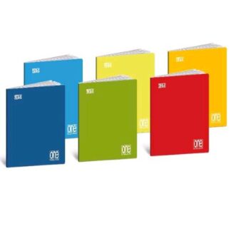 BLASETTI ONECOLOR IMPATTO ZERO QUADERNO A4 PUNTO METALLICO 80 GR QUADRETTI 5M 20 FOGLI COLORI ASSORTITI CONF 12 Pz.