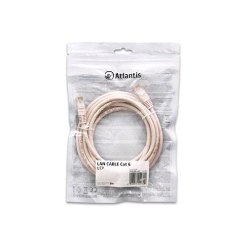 ATLANTIS CAVO DI RETE IN RAME PATCH CAT 6 UTP SCHERMATO 3 MT