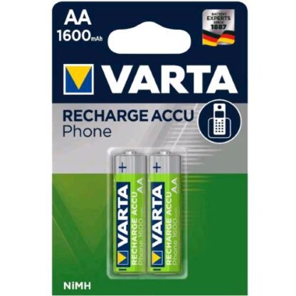 VARTA BATTERIA RICARICABILE STILO AA 1.600mAh CONF 2 Pz.