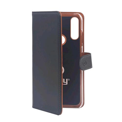 CELLY SAMSUNG GALAXY A60/M40 CUSTODIA A PORTAFOGLIO SIMILPELLE FLAP MAGNETICO NERO