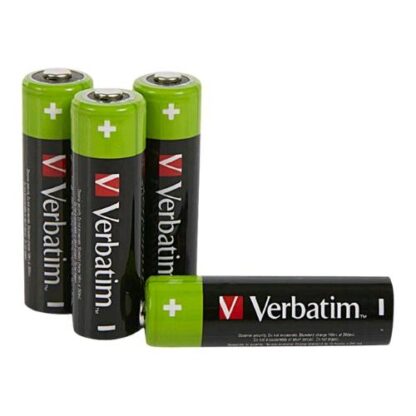 VERBATIM BATTERIE RICARICABILI STILO AA 2600mAh CONF 4 Pz.