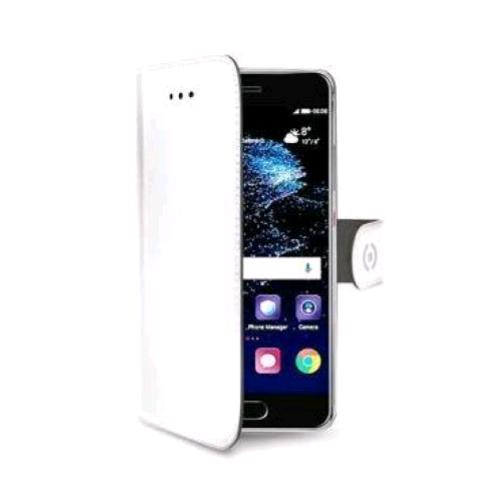 CELLY HUAWEI P10 CUSTODIA A PORTAFOGLIO SIMILPELLE FLAP MAGNETICO BIANCO