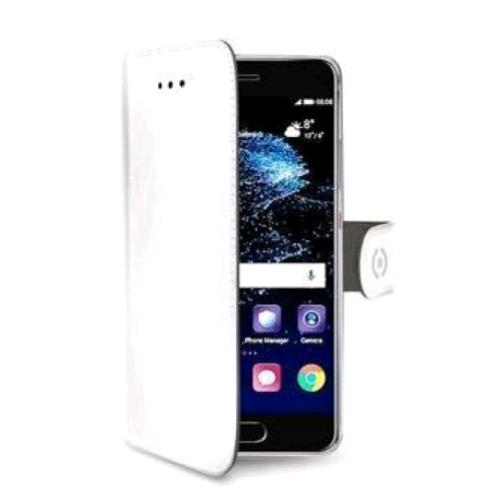 CELLY HUAWEI P10 LITE CUSTODIA A PORTAFOGLIO SIMILPELLE FLAP MAGNETICO BIANCO