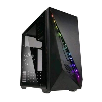 KOLINK GEKL-006 CASE MICRO TOWER INSPIRE ARGB MICRO ATX MINI-ITX PANELLO LATERALE IN VETRO TEMPERATO 2 VENTOLE INSTALLATE NERO