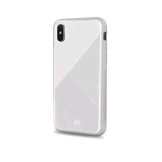 CELLY APPLE iPHONE XS/X CUSTODIA IN TPU + VETRO TEMPERATO BIANCO