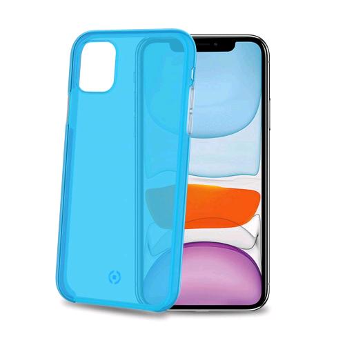 CELLY APPLE iPHONE 11 COVER IN POLICARBONATO E TPU TRASPARENTE AZZURRO