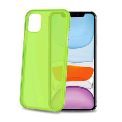 CELLY APPLE iPHONE 11 COVER IN POLICARBONATO E TPU TRASPARENTE GIALLO