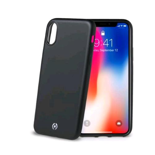 CELLY APPLE iPHONE X/XS COVER IN TPU EFFETTO OPACO NERO
