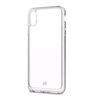 CELLY APPLE iPHONE XS MAX COVER IN TPU E POLICARBONATO CON EXTRA-PROTEZIONE AGLI ANGOLI TRASPARENTE
