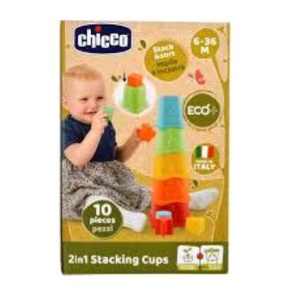 CHICCO GIOCO TAZZE IMPILABILI 2 IN 1ECO+