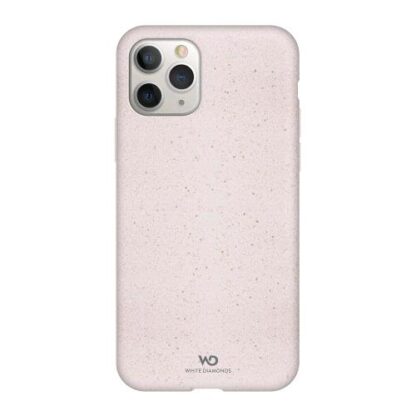 WHITE DIAMONDS APPLE iPHONE 11PRO MAX COVER BIODEGRADABILE REALIZZATA CON MATERIALI VEGANI A BASE DI MAIS BIANCO