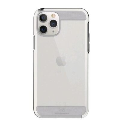WHITE DIAMONDS APPLE iPHONE 11 PRO COVER IN TPU CON FINITURE OPACHE ANTI SHOCK ASSORBION TRASPARENTE