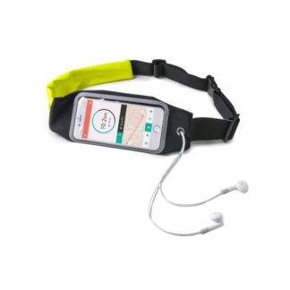 CELLY RUNBELT VIEW DUO CINTURA ELASTICA REGOLABILE UNIVERSALE PER SMARTPHONE FINO A 5'' NERO GIALLO