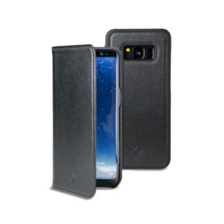 CELLY SAMSUNG GALAXY S8 CUSTODIA AD AGENDA 2IN1 CON FINITURA IN SIMILPELLE DOTATA DI COVER INTERNA REMOVIBILE NERO