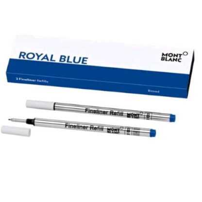 MONT BLANC REFILL ROYAL BLUE PUNTA CONICA 1 mm BLU CONF 2 Pz.