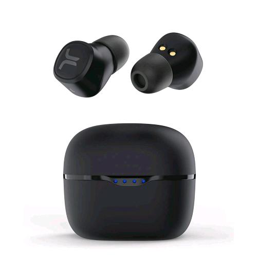 WESC TRUE AURICOLARI WIRELESS CON CUSTODIA DI RICARICA CONTROLLI TOUCH RESISTENTI ALL'ACQUA IPX6 NERO