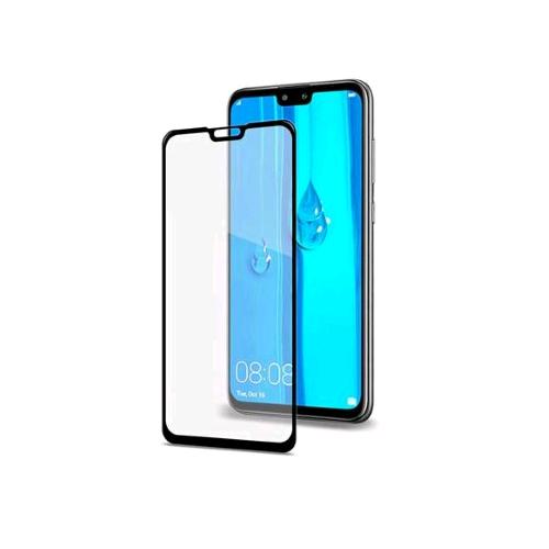 CELLY HUAWEI Y9 2019 FULL GLASS VETRO TEMPERATO 0.3 MM SPESSORE TRASPARENTE NERO