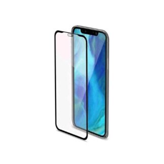CELLY APPLE iPHONE XS MAX FULL GLASS VETRO TEMPERATO 0.3 MM SPESSORE TRASPARENTE NERO