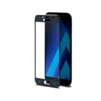 CELLY SAMSUNG GALAXY A3 2017 3D GLASS PROTEGGI SCHERMO IN VETRO TEMPERATO ANTI IMPRONTE TRASPARENTE NERO