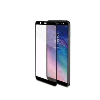 CELLY SAMSUNG GALAXY A6 2018 3D GLASS PROTEGGI SCHERMO IN VETRO TEMPERATO ANTI IMPRONTE TRASPARENTE NERO