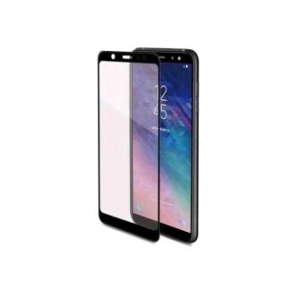 CELLY SAMSUNG GALAXY A6+ 2018 3D GLASS PROTEGGI SCHERMO IN VETRO TEMPERATO ANTI IMPRONTE TRASPARENTE NERO