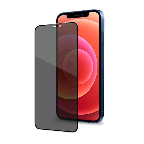 CELLY APPLE iPHONE 12 PRO MAX PRIVACY FULL GLASS PROTEGGI SCHERMO IN VETRO TEMPERATO CON FILTRO PRIVACY NERO TRASPARENTE