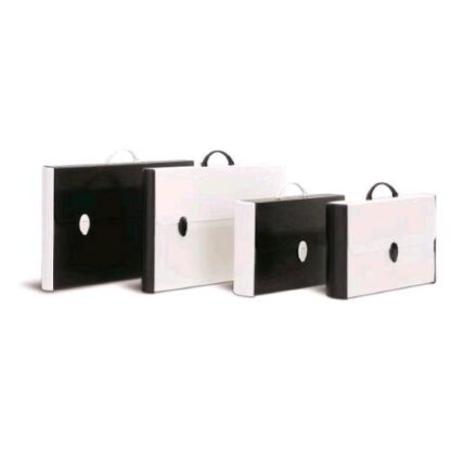 FAVORIT HARDOX BLACK & WHITE VALIGETTA IN PP 28X43X8.5 CM 1 CHIUSURA BIANCO NERO