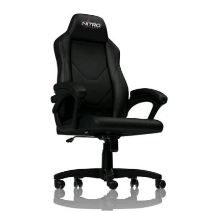 NITRO CONCEPTS C100 SEDIA GAMING PER PC SEDUTA IMBOTTITA PELLE SINTETICA PU NERO