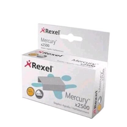 REXEL PUNTI METALLICI MERCURY IN ACCIAIO INOSSIDABILE CONF 2500 Pz.