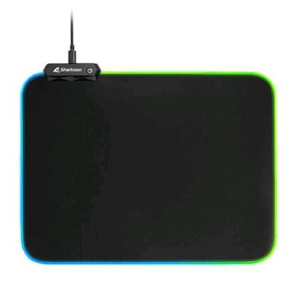 SHARKOON TAPPETINO MOUSE GAMING 360 x 270 x 3 MM RGB CAVO USB STACCABILE NERO