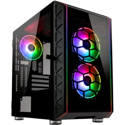 KOLINK CITADEL GLASS SE ARGB MICRO-ATX CASE VETRO TEMPERATO ILLUMINAZIONE LED RGB NERO