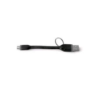 CELLY CAVO DATI USB CON ANELLO PORTACHIAVI 1 X USB TIPO A 1 X MICRO USB 12 CM NERO