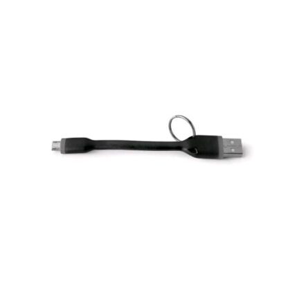 CELLY CAVO DATI USB CON ANELLO PORTACHIAVI 1 X USB TIPO A 1 X MICRO USB 12 CM NERO
