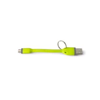 CELLY CAVO DATI USB CON ANELLO PORTACHIAVI 1 X USB TIPO A 1 X MICRO USB 12 CM VERDE