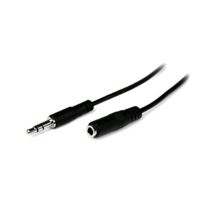 STARTECH CAVO AUDIO PROLUNGA 1 X M JACK 3.5 1 X F JACK 3.5 MM 1 M NERO