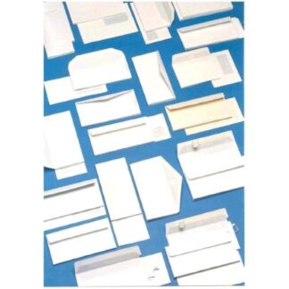 BLASETTI BUSTE DI CARTA CON FINESTRA E STRIP 160X230 mm 90 GR BIANCO CONF 500 Pz.