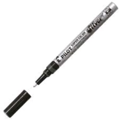 PILOT SUPER COLOR MARCATORE PERMANENTE PUNTA TONDA 3 mm ARGENTO CONF 12 Pz.