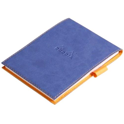 RHODIA PORTABLOCCO IN SIMILPELLE 10.5X14.8 CM CON BLOCCO NOTE ZAFFIRO