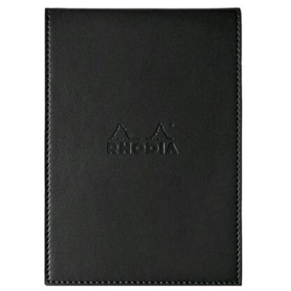 RHODIA PORTABLOCCO IN SIMILPELLE 10.5X14.8 CM CON BLOCCO NOTE NERO