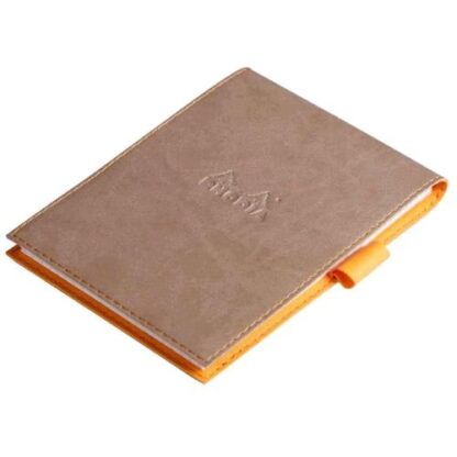 RHODIA PORTABLOCCO IN SIMILPELLE 10.5X14.8 CM CON BLOCCO NOTE TORTORA