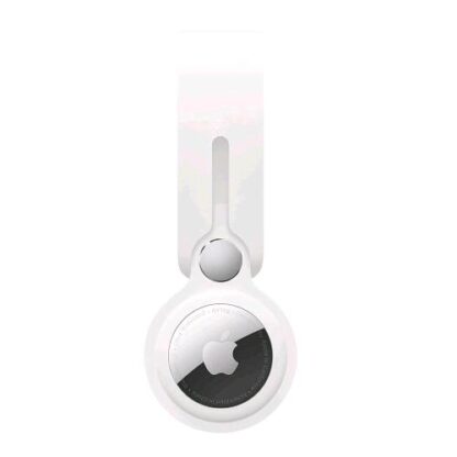 APPLE PORTA AIRTAG IN POLIURETANO BIANCO