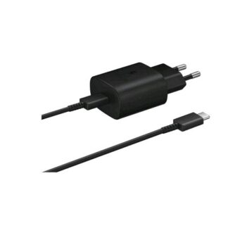 SAMSUNG CARICA BATTERIE DA RETE 1 X USB TIPO C CON CAVO USB TIPO C 1 M NERO