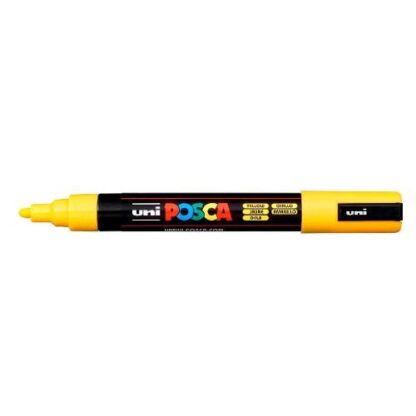 OSAMA POSCA MEDIO MARCATORE A TEMPERA PUNTA TONDA 1.8/2.5 mm GIALLO CONF 6 Pz.