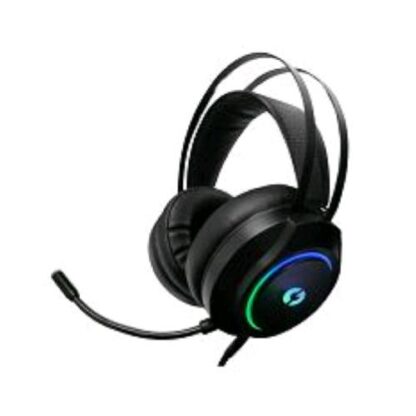 IGLOO GA-133 CUFFIE GAMING RGB CON MICROFONO USB E AUX 3.5 MM COLORE NERO