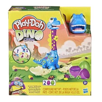 HASBRO PLAY-DOH PD BRONTOSAURO CHE SCAPPA KIT CREATIVO 2 UOVA DA 71 GR COLORI ASSORTITI