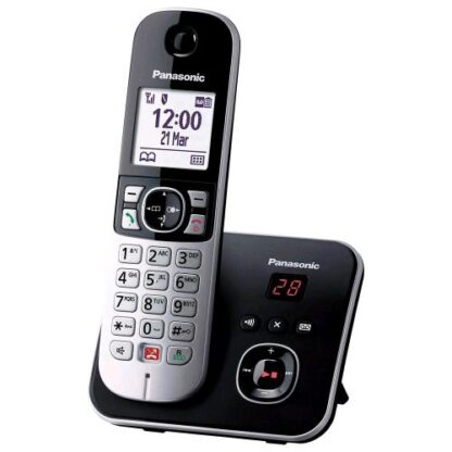 PANASONIC KX-TG6861JTB TELEFONO CORDLESS DECT CON SEGRETERIA TELEFONICA VIVAVOCE IDENTIFICATORE DI CHIAMATA DISPLAY 1.8" GRIGIO NERO