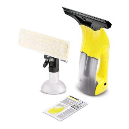 KARCHER WV 1 PLUS ASPIRAGOCCE PER VETRI E FINESTRE 100 ML CARICA BATTERIE GIALLO GRIGIO