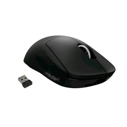 LOGITECH G PRO X SUPERLIGHT MOUSE GAMING WIRELESS SENSORE HERO 25K 25.600 DPI 5 TASTI PROGRAMMABILI LUNGA AUTONOMIA MEMORIA INTEGRATA PER ESPORT COMPATIBILE CON PC E MAC NERO